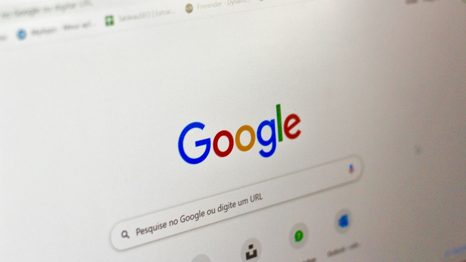 Google search page open on a computer screen, the starting point for local SEO in Tunbridge Wells